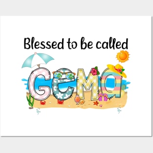 Blessed To Be Called Gema Summer Beach Happy Mother's Posters and Art